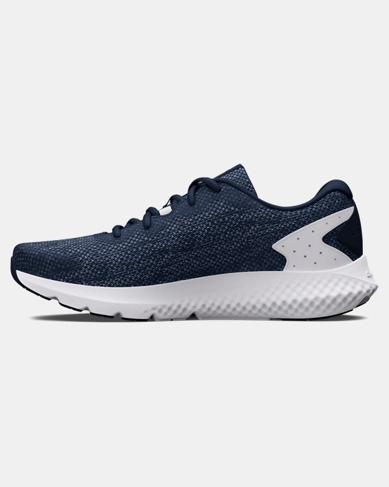 Men's UA Charged Rogue 3 Knit Running Shoes in Blue image number 1